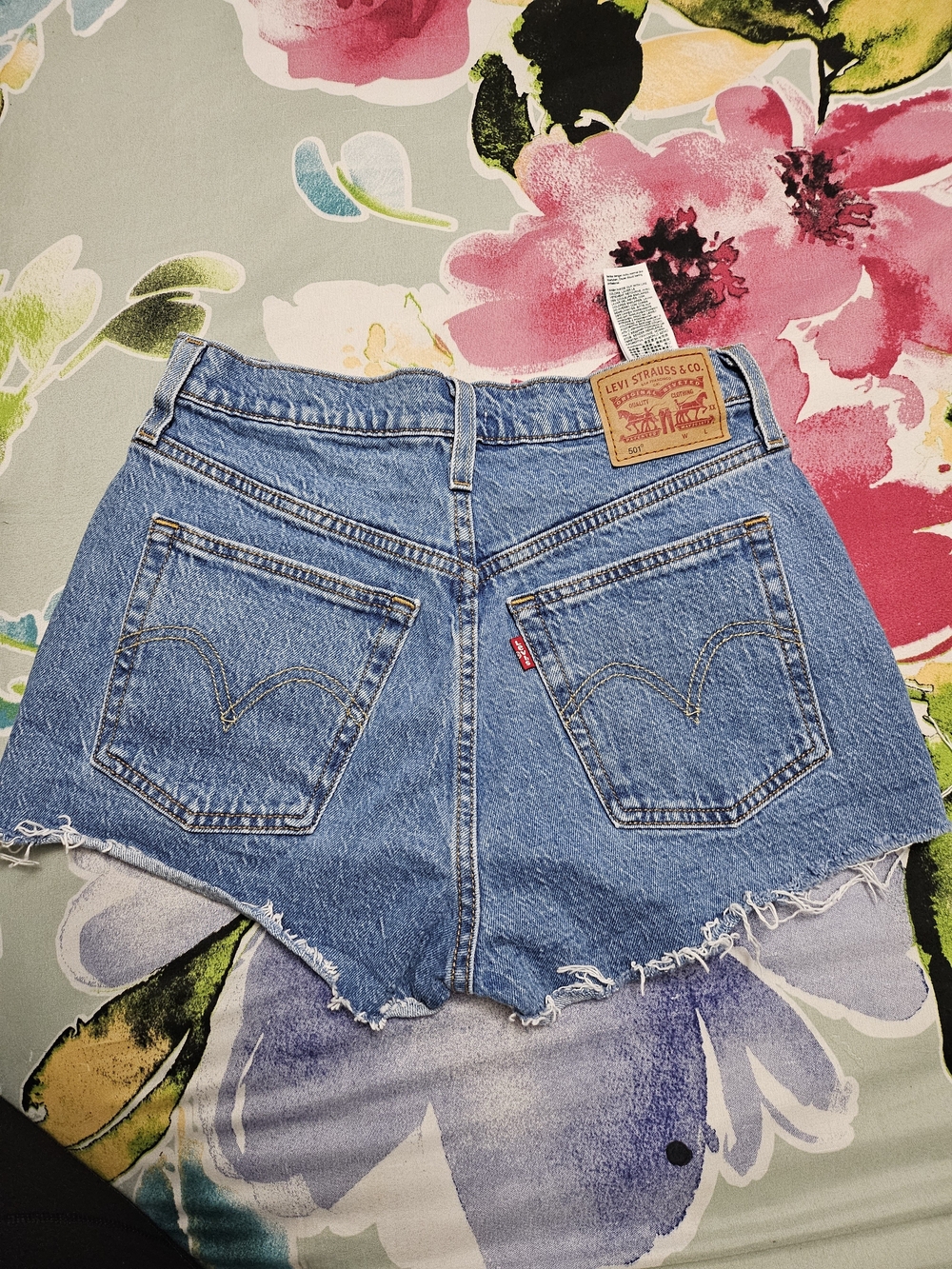 Levi's Women's Blue Denim Cutoff Shorts